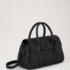Bayswater Satchel Black Natural Grain Bayswater