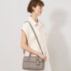 Bayswater Satchel Cashmere Taupe Heavy Grain Dam