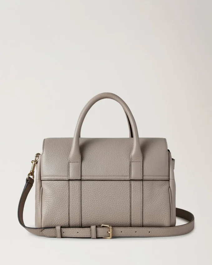 Bayswater Satchel Cashmere Taupe Heavy Grain Dam