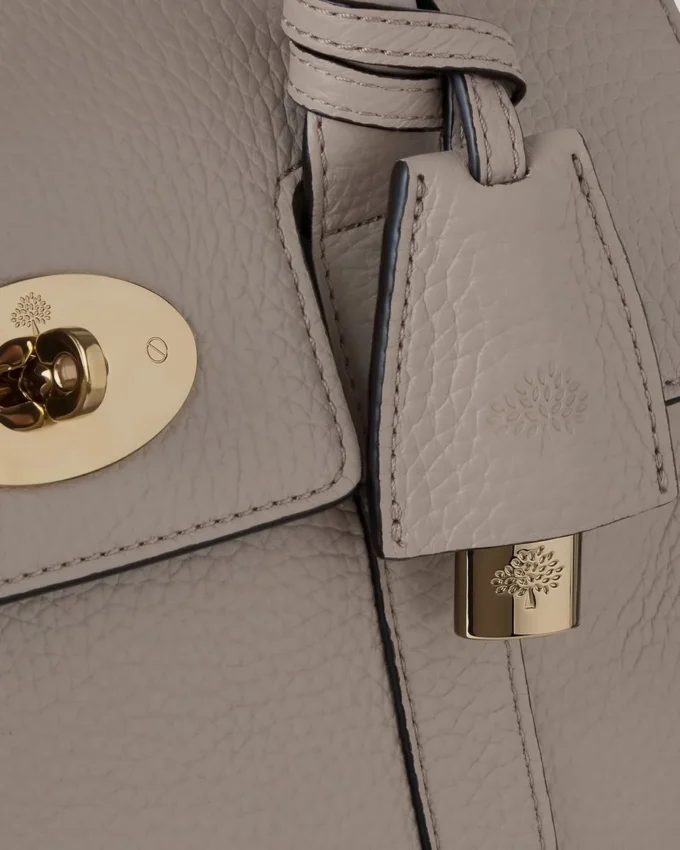 Bayswater Satchel Cashmere Taupe Heavy Grain Dam