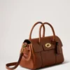 Bayswater Satchel i Oak Nvt-läder axelväska Mulberry