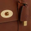 Bayswater Satchel i Oak Nvt-läder axelväska Mulberry