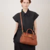 Bayswater Satchel i Oak Nvt-läder axelväska Mulberry