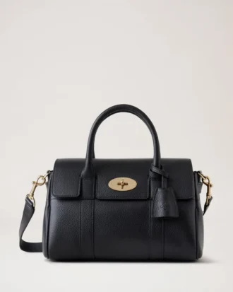 bayswater satchel i svart liten klassisk kornig mulberry 1 330x413 - Bayswater Satchel i svart, liten, klassisk kornig Mulberry