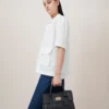 Bayswater Satchel i svart, liten, klassisk kornig Mulberry