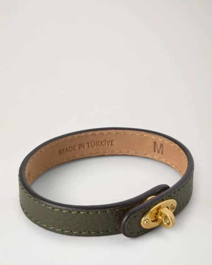 Bayswater smalt armband Juniper Green Small Classic Grain & Brass Bayswater smalt armband Juniper Green Small Classic Grain & Brass