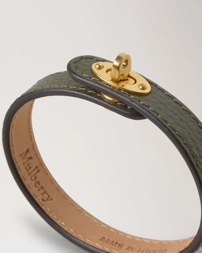 Bayswater smalt armband Juniper Green Small Classic Grain & Brass Bayswater smalt armband Juniper Green Small Classic Grain & Brass