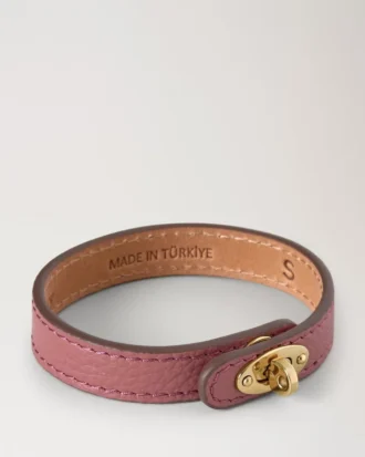 Bayswater smalt armband rosa Scrumpy Small Classic Grain & Brass