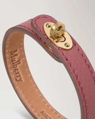 Bayswater smalt armband rosa Scrumpy Small Classic Grain & Brass