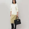 Bayswater Svart Glansig Liten Krokodilmönster Dam Bayswater Svart Glansig Liten Krokodilmönster Dam