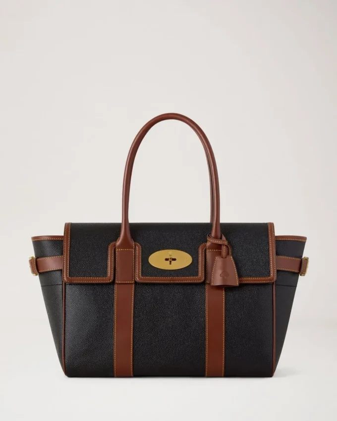 Bayswater svart & konjak biobaserad Scotchgrain dam