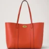 Bayswater Tote Coral Orange Small Classic Grain Bayswater Tote Coral Orange Small Classic Grain