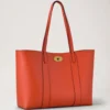 Bayswater Tote Coral Orange Small Classic Grain Bayswater Tote Coral Orange Small Classic Grain