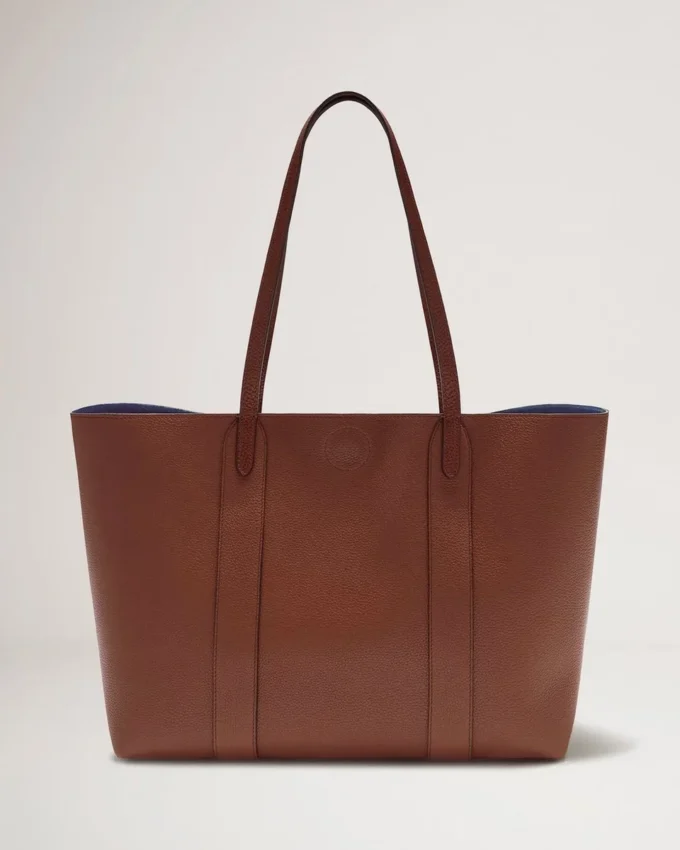 Bayswater Tote i Oak Small Classic Grain axelväska Mulberry
