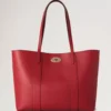 Bayswater Tote Scarlet Red Small Classic Grain Women