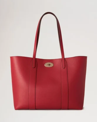 Bayswater Tote Scarlet Red Small Classic Grain Women Bayswater Tote Scarlet Red Small Classic Grain Women
