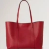Bayswater Tote Scarlet Red Small Classic Grain Women