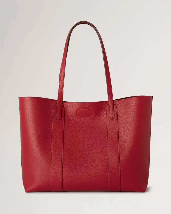 Bayswater Tote Scarlet Red Small Classic Grain Women