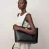 Bayswater Tote Svart Små klassiska kornmönster Damer Bayswater Tote Svart Små klassiska kornmönster Damer