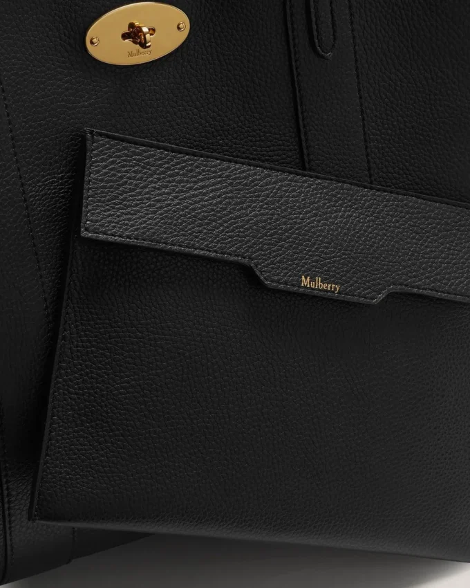 Bayswater Tote Svart Små klassiska kornmönster Damer Bayswater Tote Svart Små klassiska kornmönster Damer