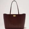 Bayswater-väska i burgundy, litet klassiskt kornat läder, Mulberry Bayswater-väska i burgundy, litet klassiskt kornat läder, Mulberry
