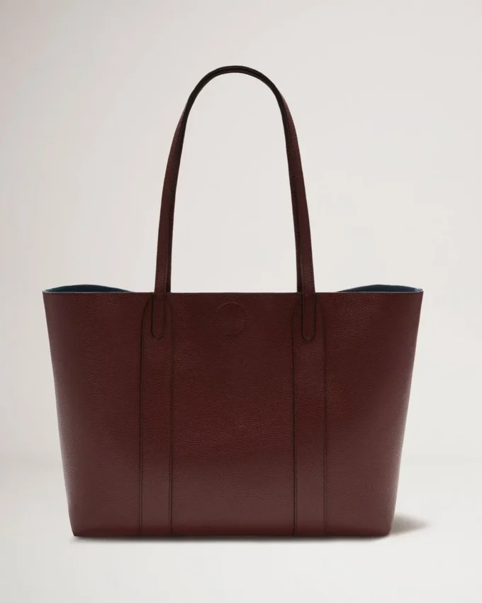 Bayswater-väska i burgundy, litet klassiskt kornat läder, Mulberry Bayswater-väska i burgundy, litet klassiskt kornat läder, Mulberry