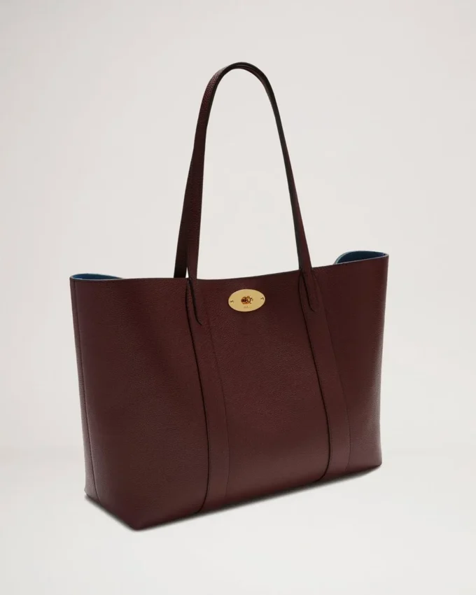 Bayswater-väska i burgundy, litet klassiskt kornat läder, Mulberry Bayswater-väska i burgundy, litet klassiskt kornat läder, Mulberry