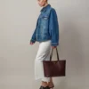 Bayswater-väska i burgundy, litet klassiskt kornat läder, Mulberry Bayswater-väska i burgundy, litet klassiskt kornat läder, Mulberry