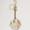 Blommig nyckelring – Pom Pom Buttermilk & Eggshell blandade material