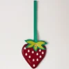 British Summer Bag Charm – Strawberry Multicolour Mixed Material