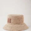 Bucket Hat Beige Raffia Herr Bucket Hat Beige Raffia Herr