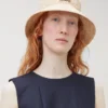 Bucket Hat Beige Raffia Herr Bucket Hat Beige Raffia Herr