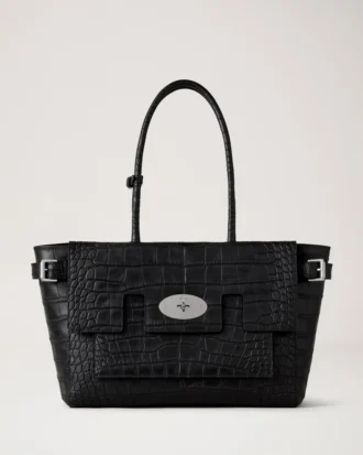Buckle Bayswater Black Croc Nvt Dam