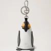 Case-nyckelring – Pingvin Svart & vitt Micro Classic Grain & Heavy Grain