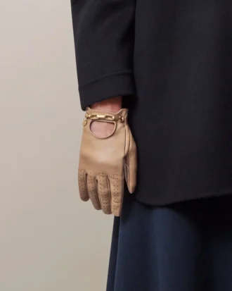 Chain Driving Gloves Maple Nappa Women Chain Driving Gloves Maple Nappa Women