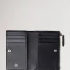 Continental Bifold Zipped Wallet Black Small Classic Grain Continental Bifold Zipped Wallet Black Small Classic Grain
