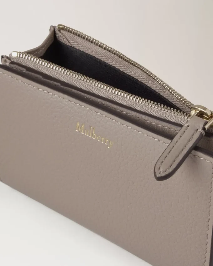 Continental Bifold Zipped Wallet Cashmere Taupe Small Classic Grain Continental Bifold Zipped Wallet Cashmere Taupe Small Classic Grain
