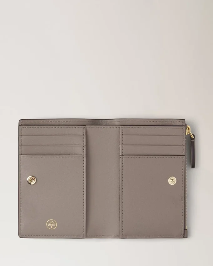 Continental Bifold Zipped Wallet Cashmere Taupe Small Classic Grain Continental Bifold Zipped Wallet Cashmere Taupe Small Classic Grain