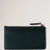 Continental lång kortplånbok med dragkedja, Mulberry Green, liten klassisk struktur