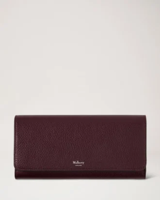 Continental-plånbok Black Cherry Small Classic Grain