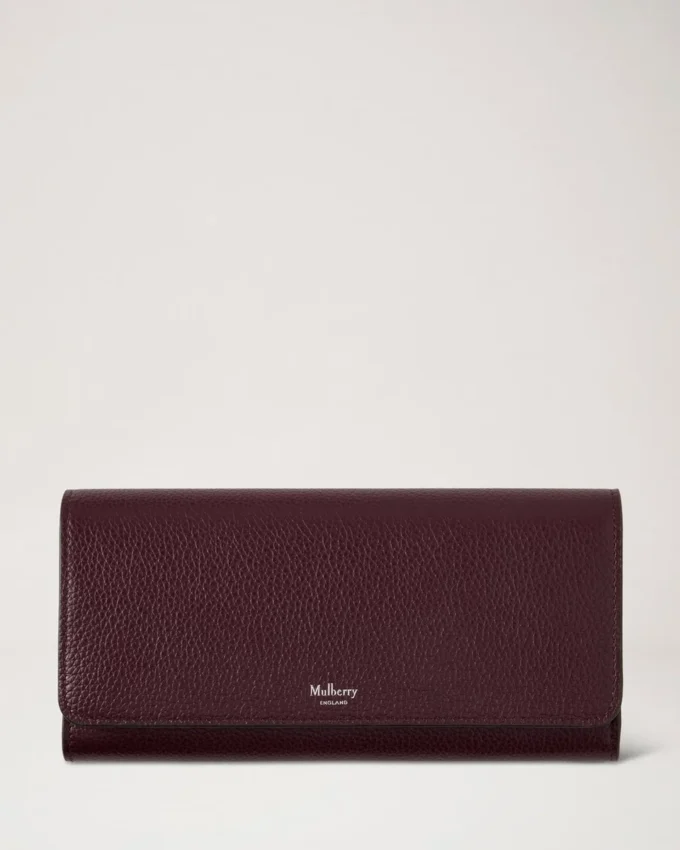 Continental-plånbok Black Cherry Small Classic Grain