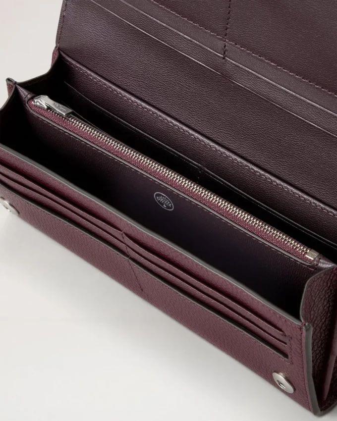 Continental-plånbok Black Cherry Small Classic Grain