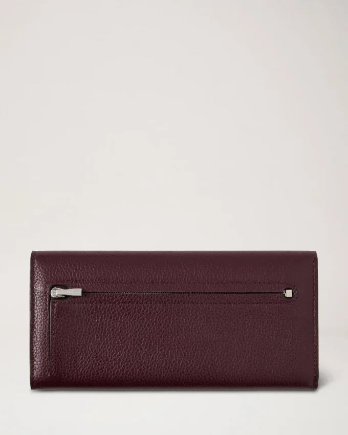 Continental-plånbok Black Cherry Small Classic Grain