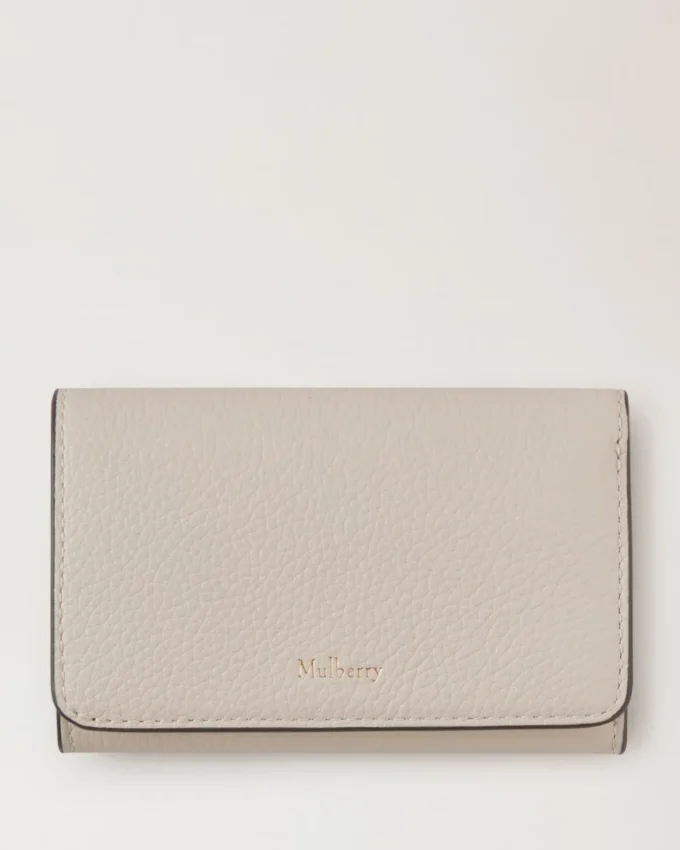 Continental Trifold Chalk Small Classic Grain för kvinnor Continental Trifold Chalk Small Classic Grain för kvinnor