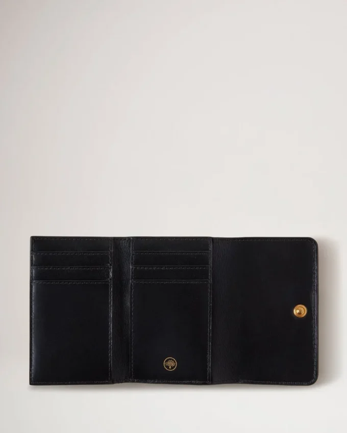 Continental Trifold Svart Small Classic Grain Herr