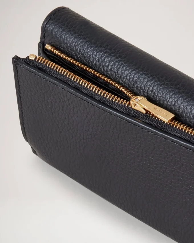 Continental Trifold Svart Small Classic Grain Herr