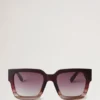 Cora solglasögon Black Cherry Bioacetat solglasögon