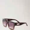 Cora solglasögon Black Cherry Bioacetat solglasögon