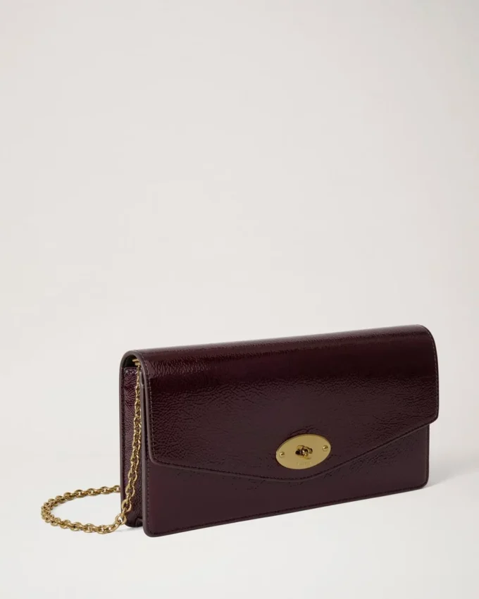 Darley Clutch Deep Aubergine Lack Damer Darley Clutch Deep Aubergine Lack Damer