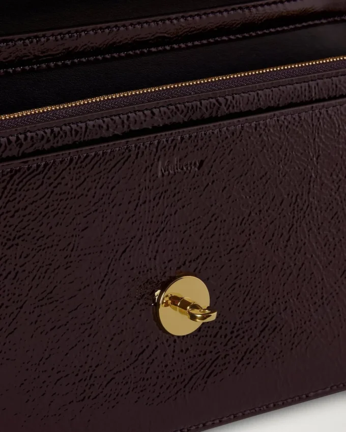 Darley Clutch Deep Aubergine Lack Damer Darley Clutch Deep Aubergine Lack Damer